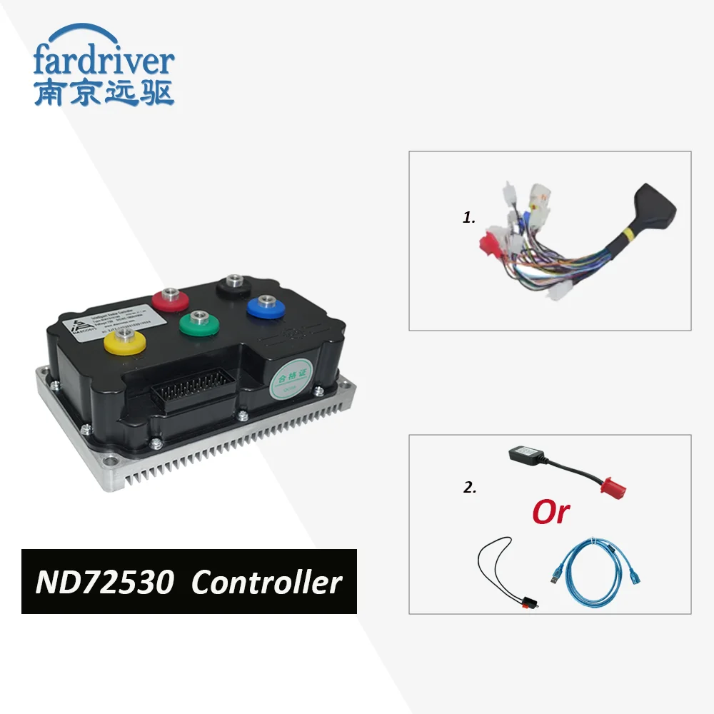 FarDriver ND72530 530A Programmable Controller for 6KW QS Motor BLDC Electric Motorcycle Scooter Bike Motor