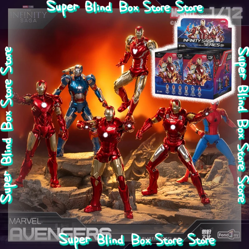 مارفل إنفينيتي ساغا سلسلة صندوق أعمى صندوق غامض جديد قابل للبناء الرجل الحديدي الرجل العنكبوت مفاجأة عمل أرقام لعبة عصرية الهدايا