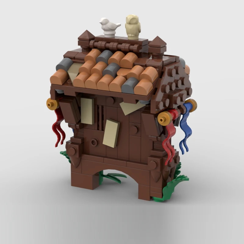 Medieval Castle Model MOC Building Bricks Village Quest Board Modular Technology Gifts Holiday Assemble Children Toys Suit