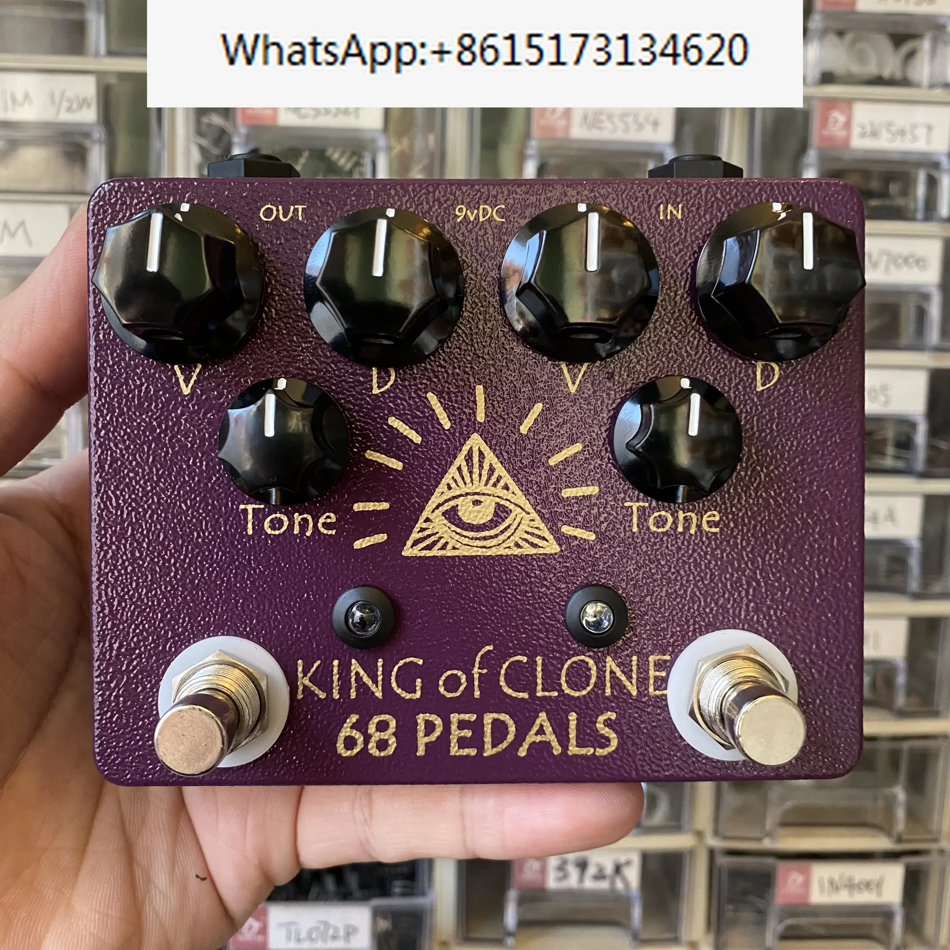 New 68pedals King of Clone Overdrive Stompbox Analog Man King of Tone