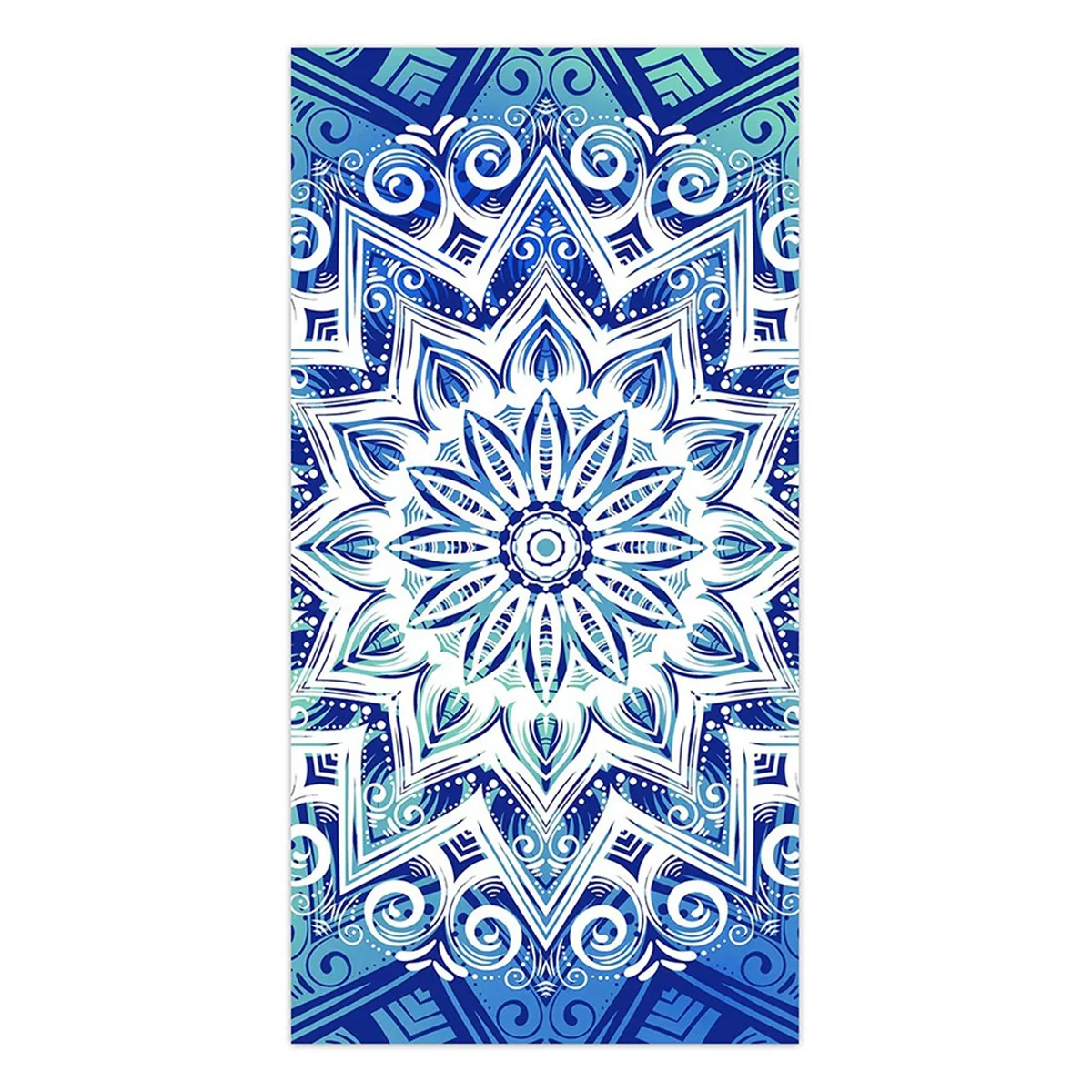 2PCS Absorbent Quick-Drying Beach Towel Microfiber Yoga Sports Towel Swimming Towel Printed Seaside Bath Towel 70x140CM