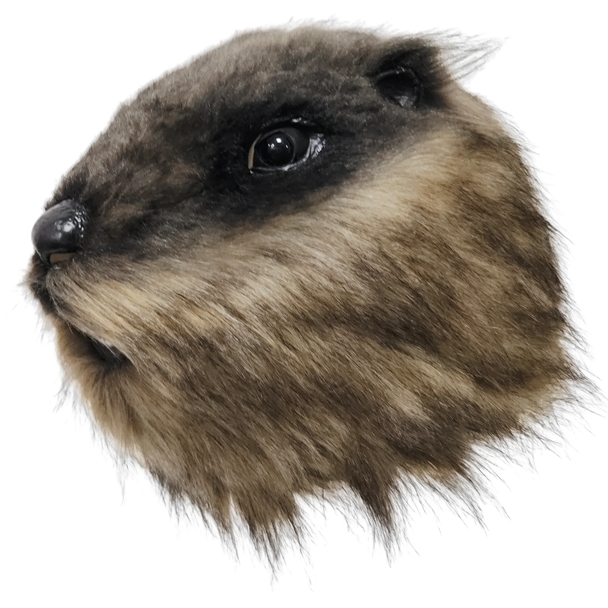 Furry Animal Groundhog Cosplay Marmot Latex Hood Mask, Halloween Cosplay Costume Mask Props, Adult