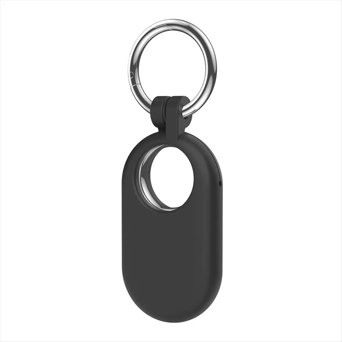 【SPECIAL OFFER】For Galaxy SmartTag 2 Locator Case Portable Protector Case Soft Silicone Protective Cover with Iron Ring Black