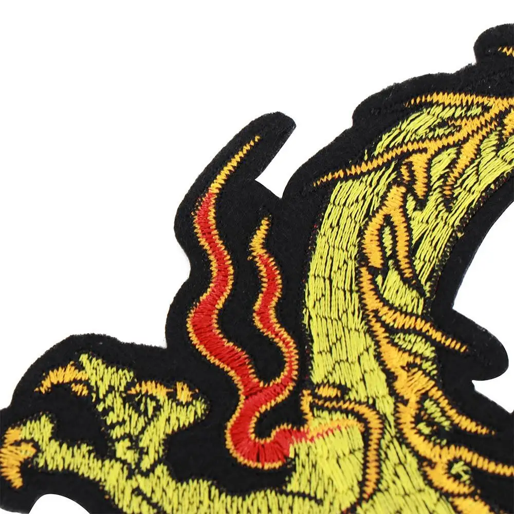 التطريز الذهبي الجينز الشرير على الملابس الملابس التبعي DIY التصحيح زين #4