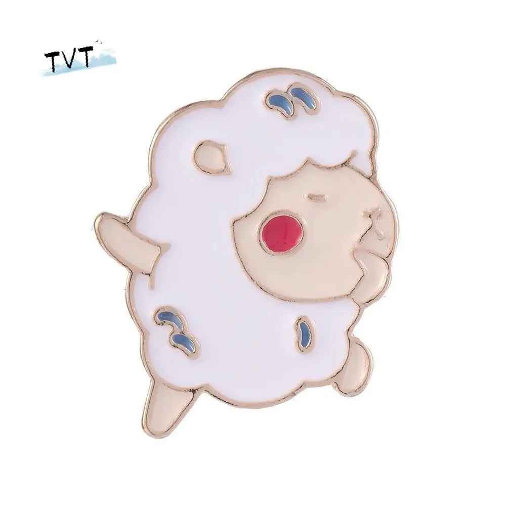 الجينز الأغنام الصغيرة يسوع المسيح دبابيس غنيمة الرقص الأصالة قميص التلبيب دبابيس سعيد لطيف المينا دبابيس زوجين نمط