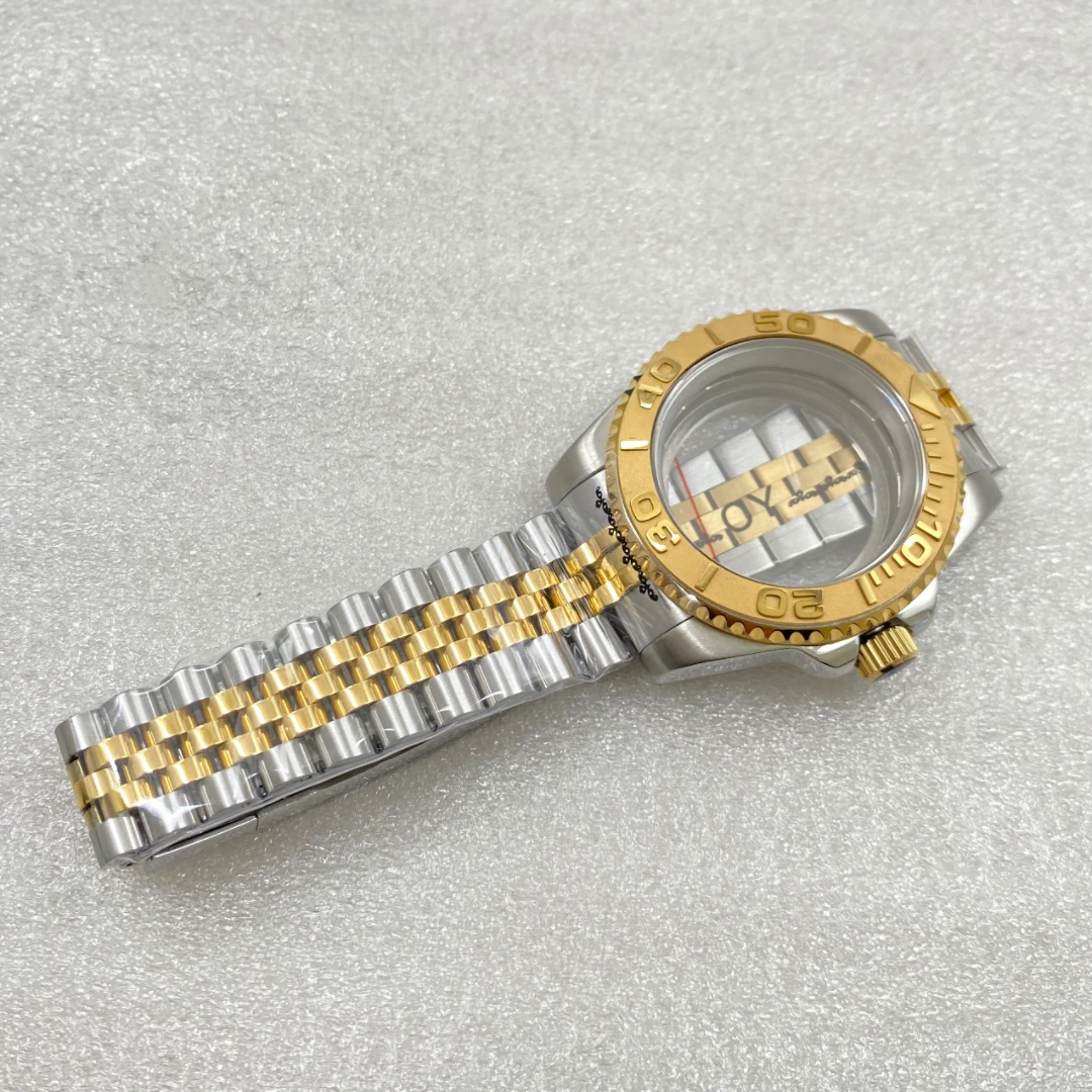 Men's watch accessories SUB bezel gold case NH34 case NH35 case sapphire glass case suitable for NH34/NH35/NH36 movements
