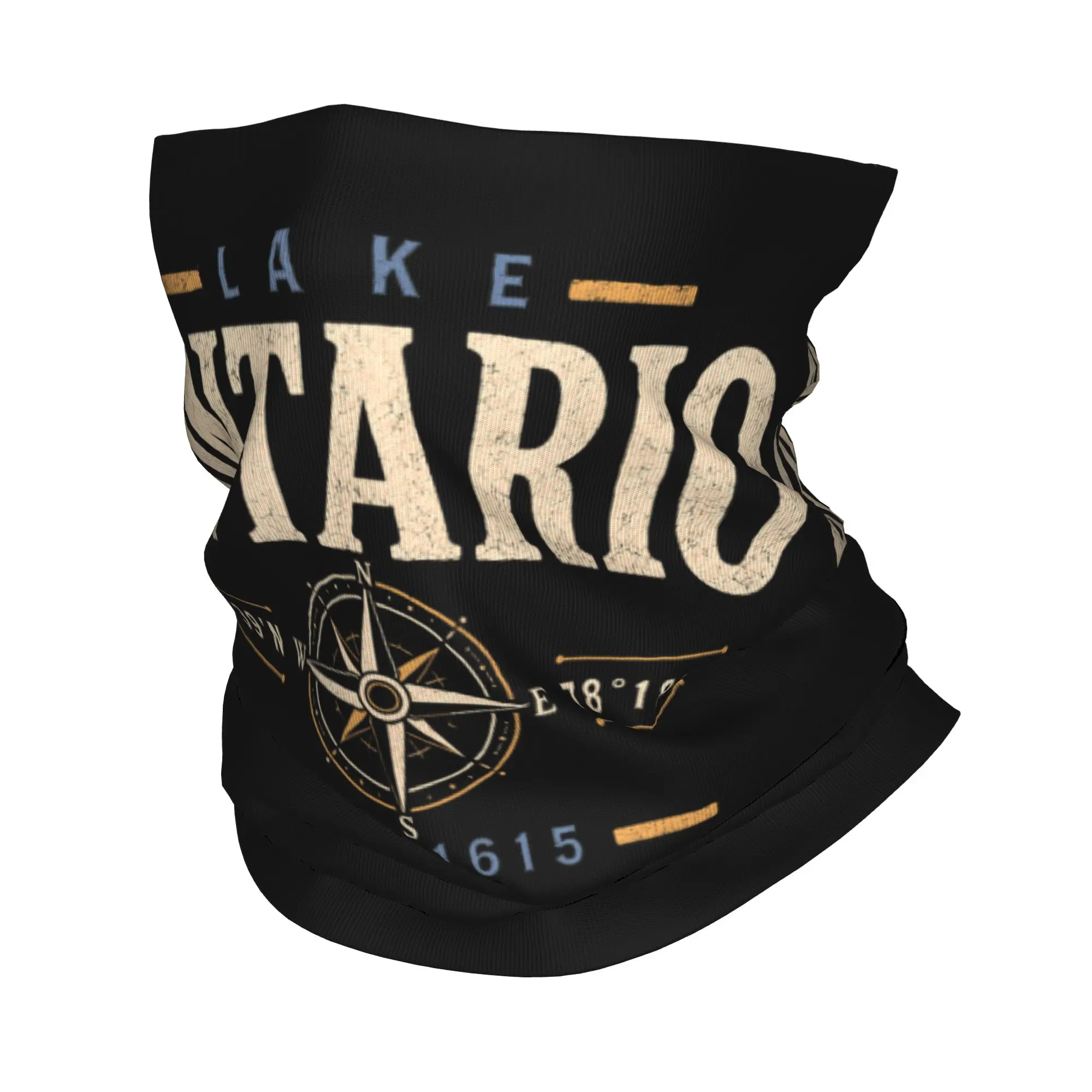 Great Lakes Lake Ontario Bandana Neck Gaiter Balaclavas Face Mask Scarf Print Souvenir Headband Warm Riding for Men Women Adult