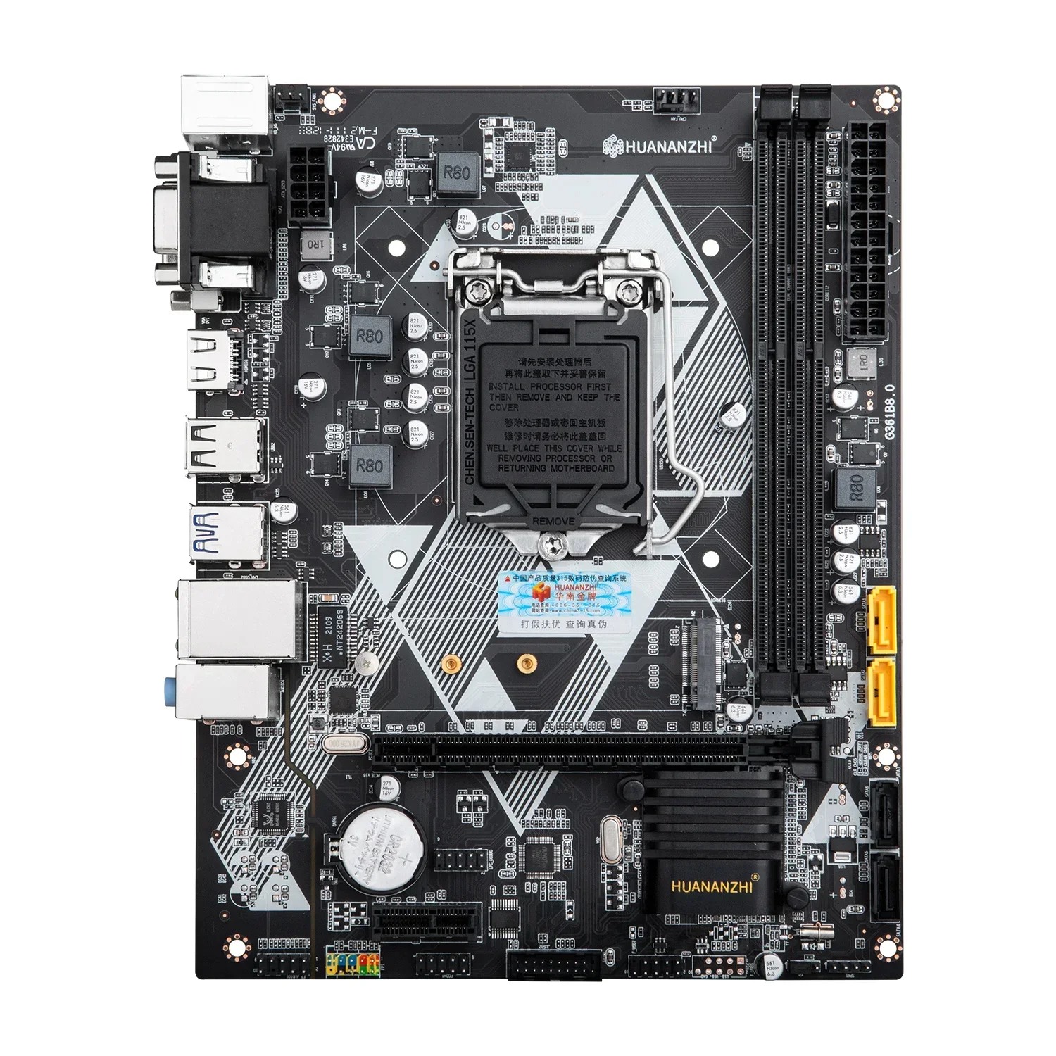 HUANANZHI H81 Q Motherboard M-ATX Intel LGA 1150 i3 i5 i7 E3 DDR3 1333/1600MHz 16GB M.2 SATA3 USB3.0 VGA DVI HDMI-Compatible RU