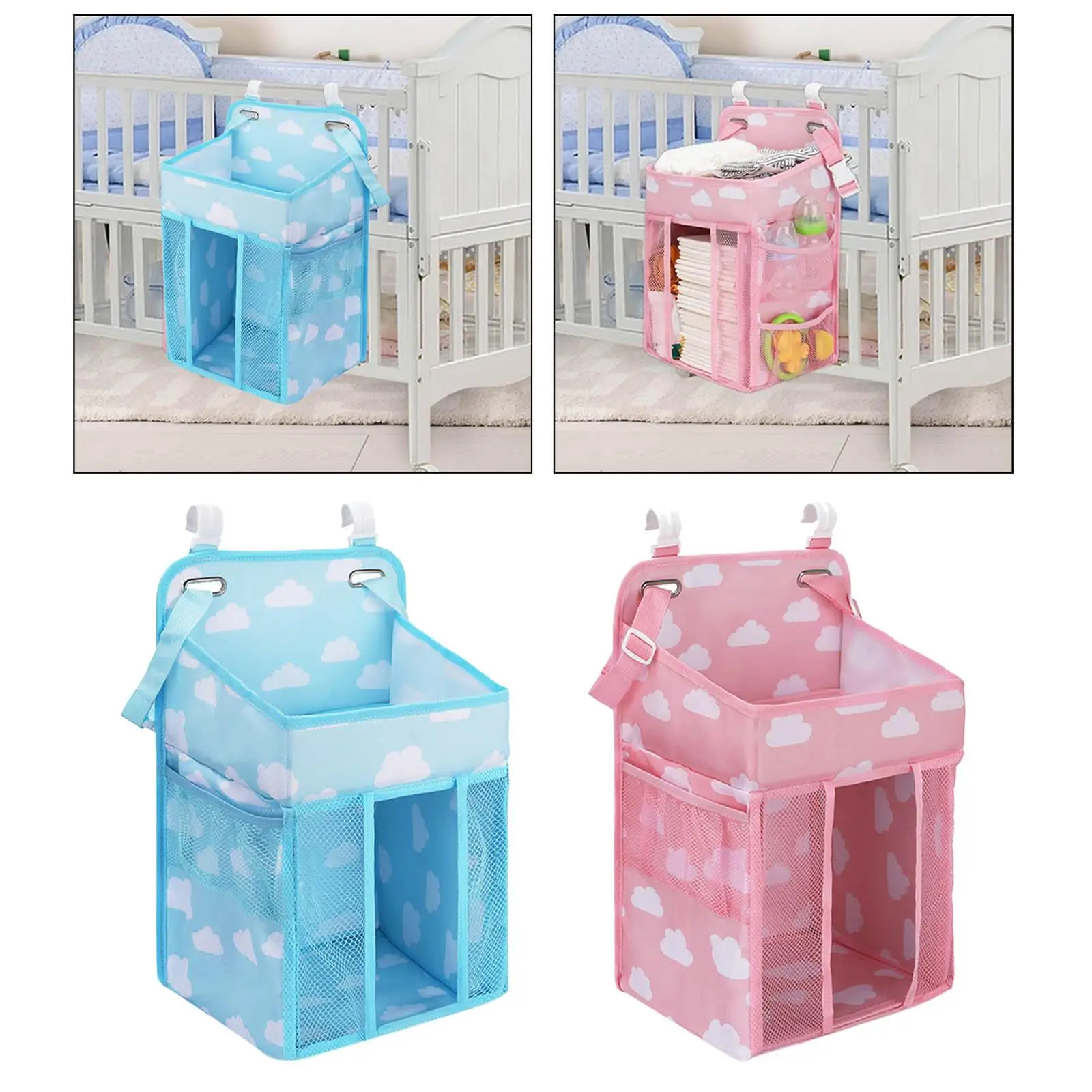 Bedside Bag, Storage Hanging Bag, Hanging, Accessorie Baby , for Diaper Caddy Bedside Storage