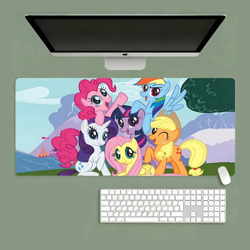 Cute Cartoon-M-my Little-PonyS Kawaii Mouse Pad Computer Mat Deskpad Laptop Keyboard Mat Office Large Landscape Mousepad