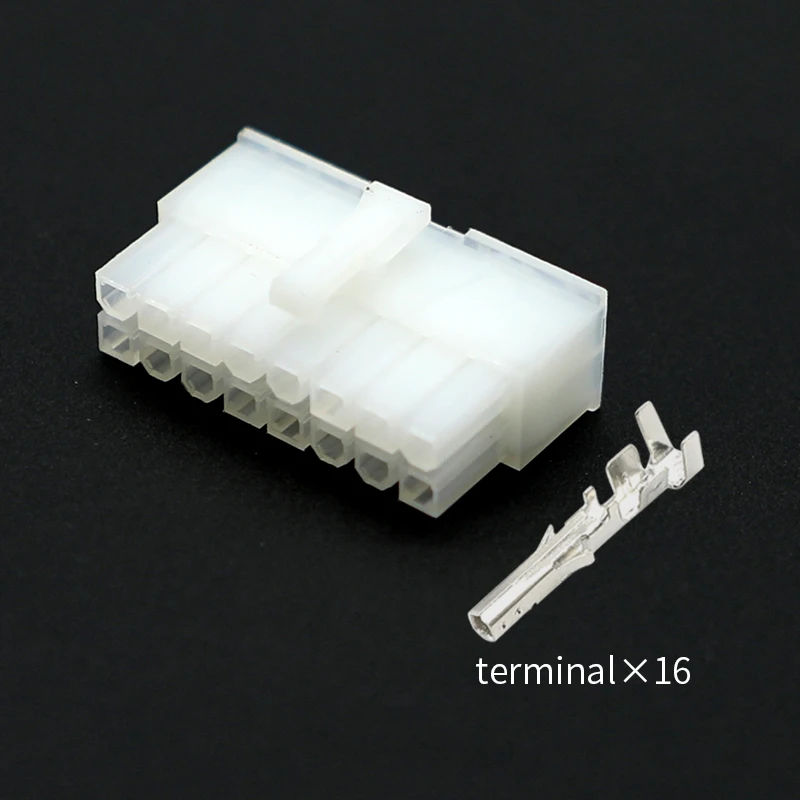 5557-16R 16-hole female automotive connector, 2-16-hole air socket plug, molded case connector, Molsch type