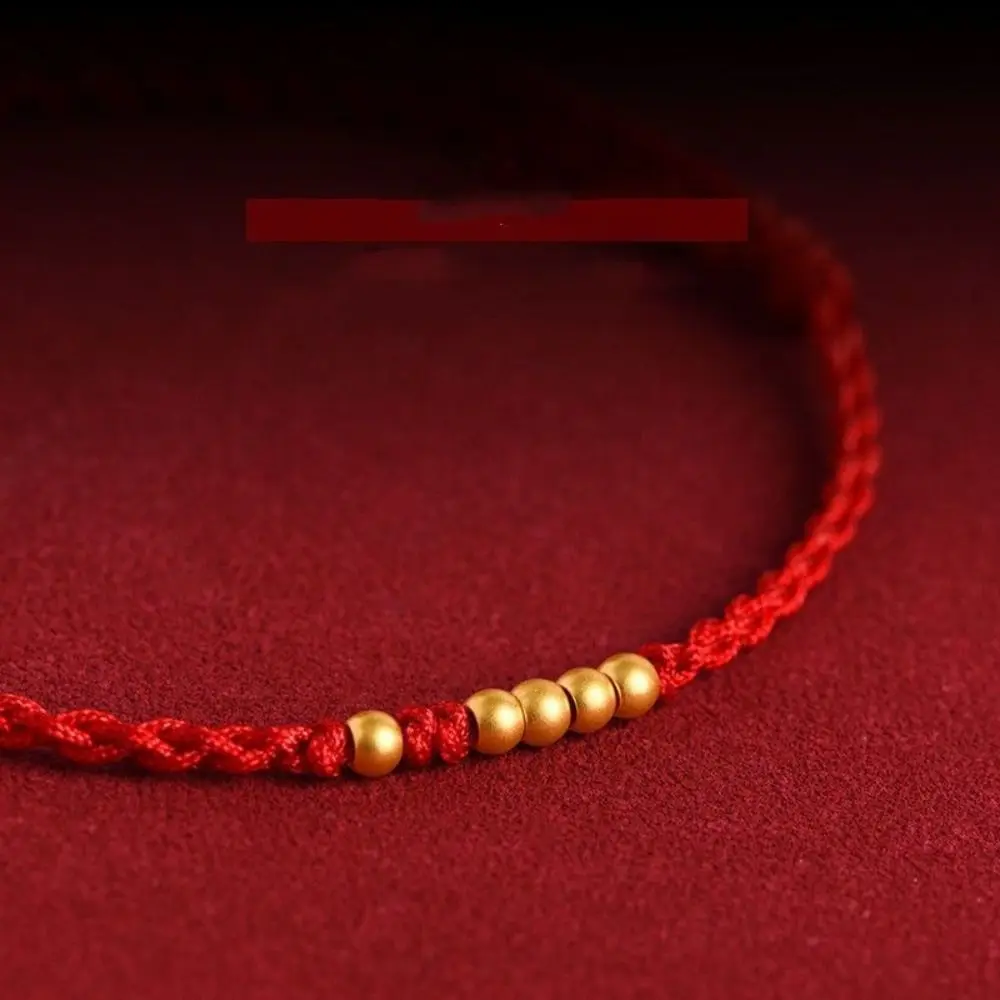 Fashion Handmade Lucky Couple Bracelets Charm Chinese Zodiac Year Beads Braided Rope Friendship Red String Bracelet