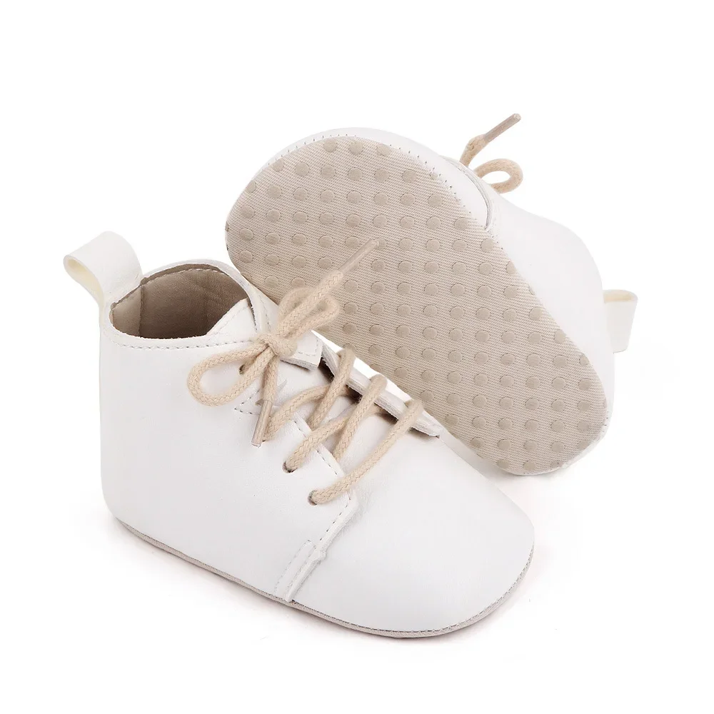 Newborn Baby Shoes Casual Baby Girl Boy PU Leather Infant Toddler Non Slip Soft Sole Sports Shoes First Walker Sneakers