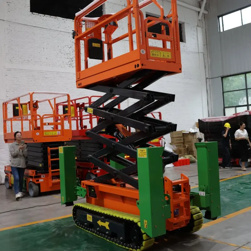 Portable Scissor Lift Elevator Movable Hydraulic Aerial Scissor Lifting Platform 6m 8m 10m 12m Scissor Lift Tables