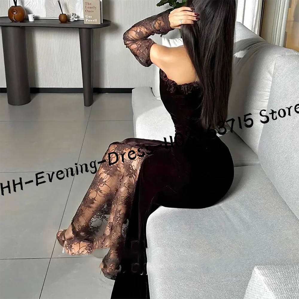 Vestidos de noche formales elegantes de encaje con forma de corazón, vestidos de fiesta de graduación personalizados