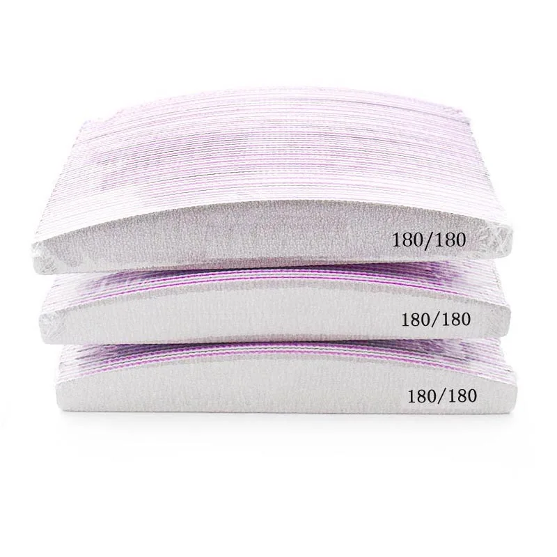 

10Pcs/Lot Nail File Buffer Double Side Nail 80/100/150/180/240 Grit Files Buffer Limas Trimmer Lime Nail Manicure Tool ZJC02