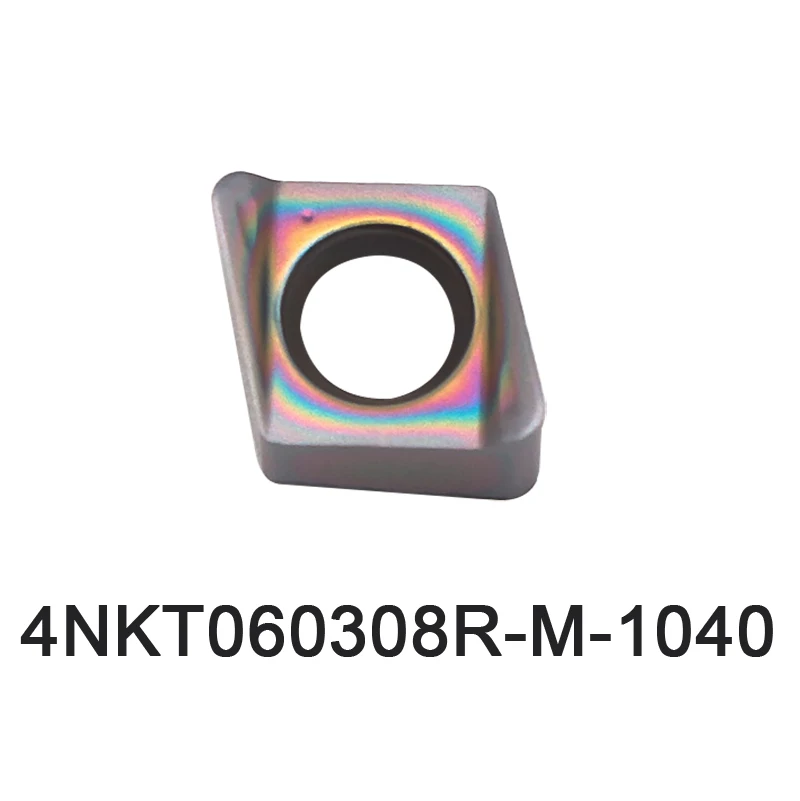 10 ชิ้น 4NKT060308R M ใบมีดกัดแบบเร็ว คาร์ไบด์ 4NKT สำหรับเครื่องกลึงเหล็ก คุณภาพสูง สำหรับเหล็กกล้าไร้สนิม