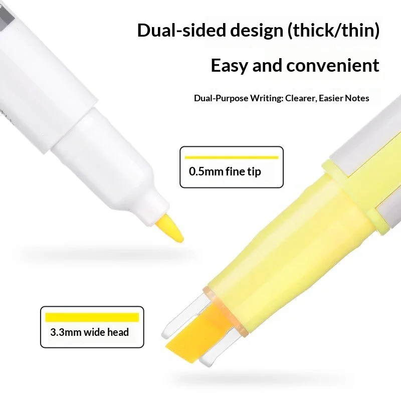 

Флуоресцентный маркер Pilot KIRE-NA Dual Track Soft Hhead, 10 цветов, быстросохнущий, для студентов, легко рисует прямые линии