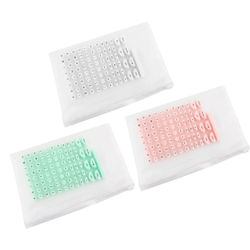 U55C Ergonomic Keyboard Covers Keycap Height Extenders With 83 Raised Keycaps Stickers For Reduced Finger Fatigue