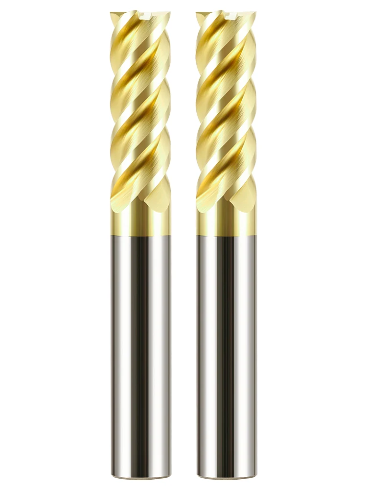 4Flutes HRC68 Carbide End Mill Alloy Tungsten Steel Milling Cutter Endmills CNC Cutting Tools for Stainless Steel Titanium steel