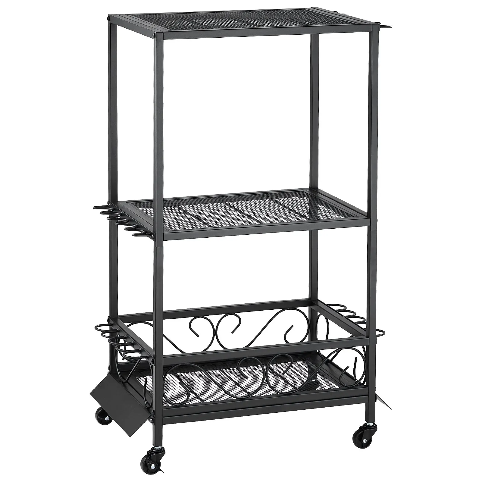 

Fishing Rod Holder For 10-Rods, Mobile Fishing Pole Rack Cart With Wheels, Fish Gear Equipment Organizer For Garage Home Indoor