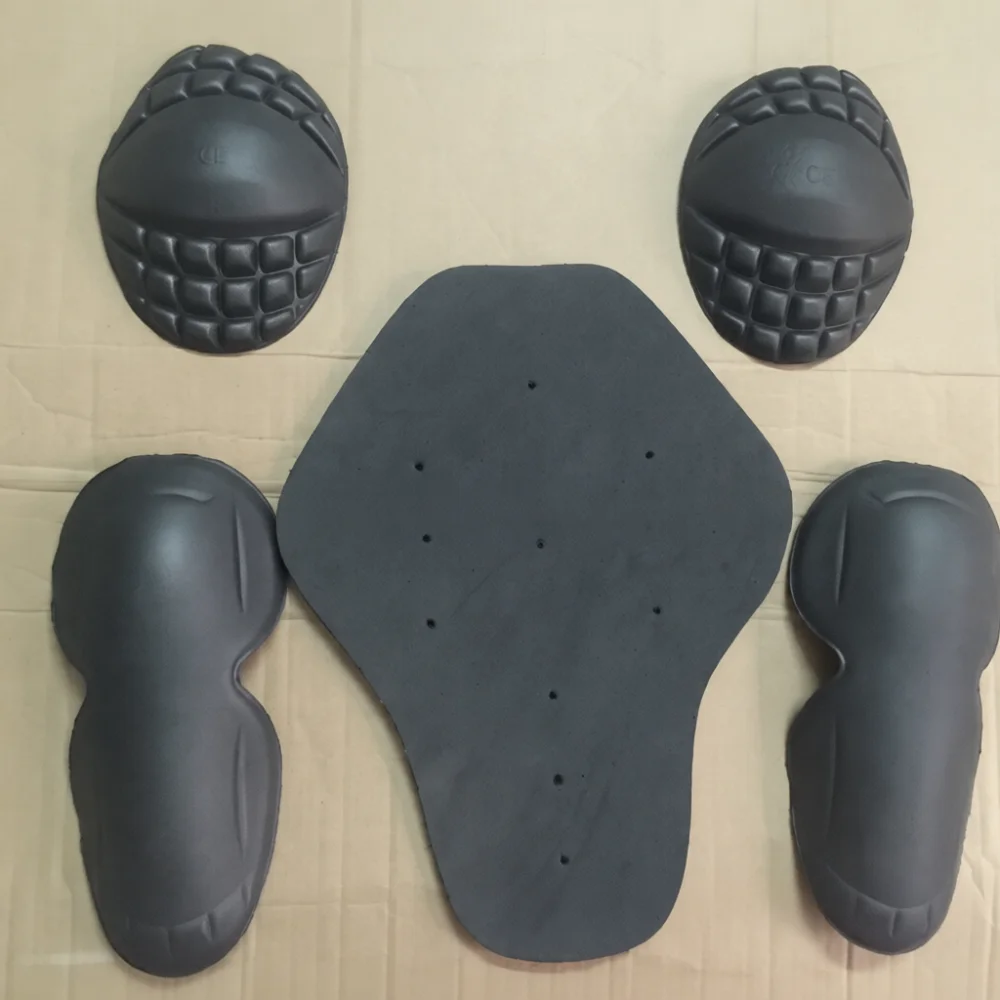 Universal Motorbike Protective Gear EVA Soft Pads Shoulder Elbow Knee Back Armor Inserts For Racing Jacket Rider Safety