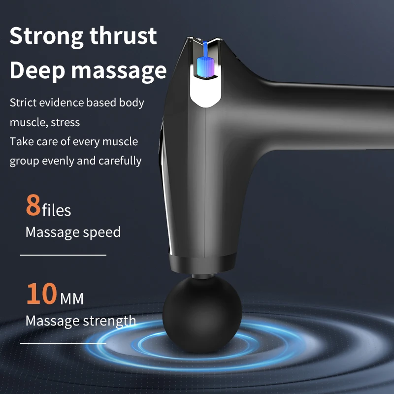 Portable Massage Gun Percussion Massager Professional Deep Muscle Massager For Body Neck Back Relaxation Fitness Slimming