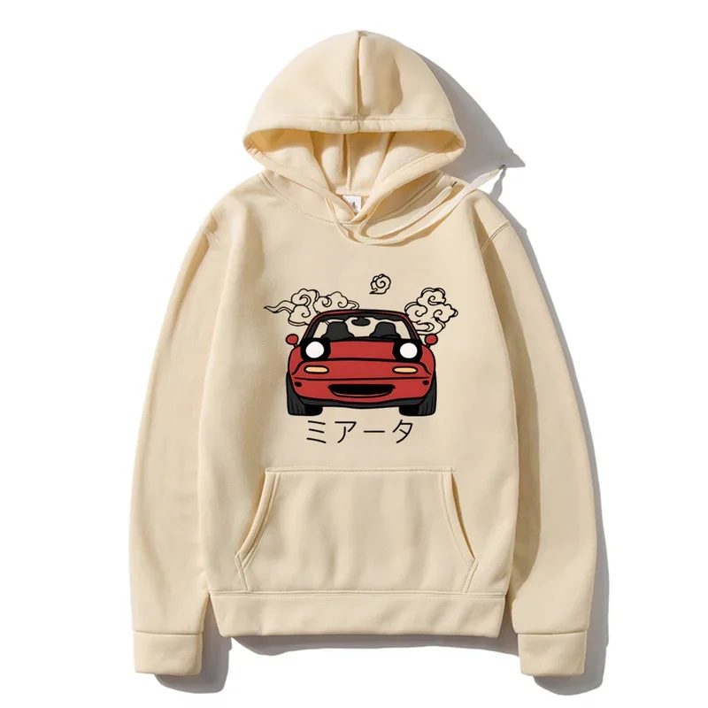 

Anime Initial D Hoodie JDM Japanese Automotive Miata MX5 Printed Hoody Women Crewneck Sweatshirts Men Pullover Tops Men Clothing