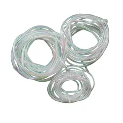 1M Pearl White Fish Scale Body Tube Minnow Fly Rib Body Maylor Tube Flash Braided Tubes Bait Fish Fly Tying Materials