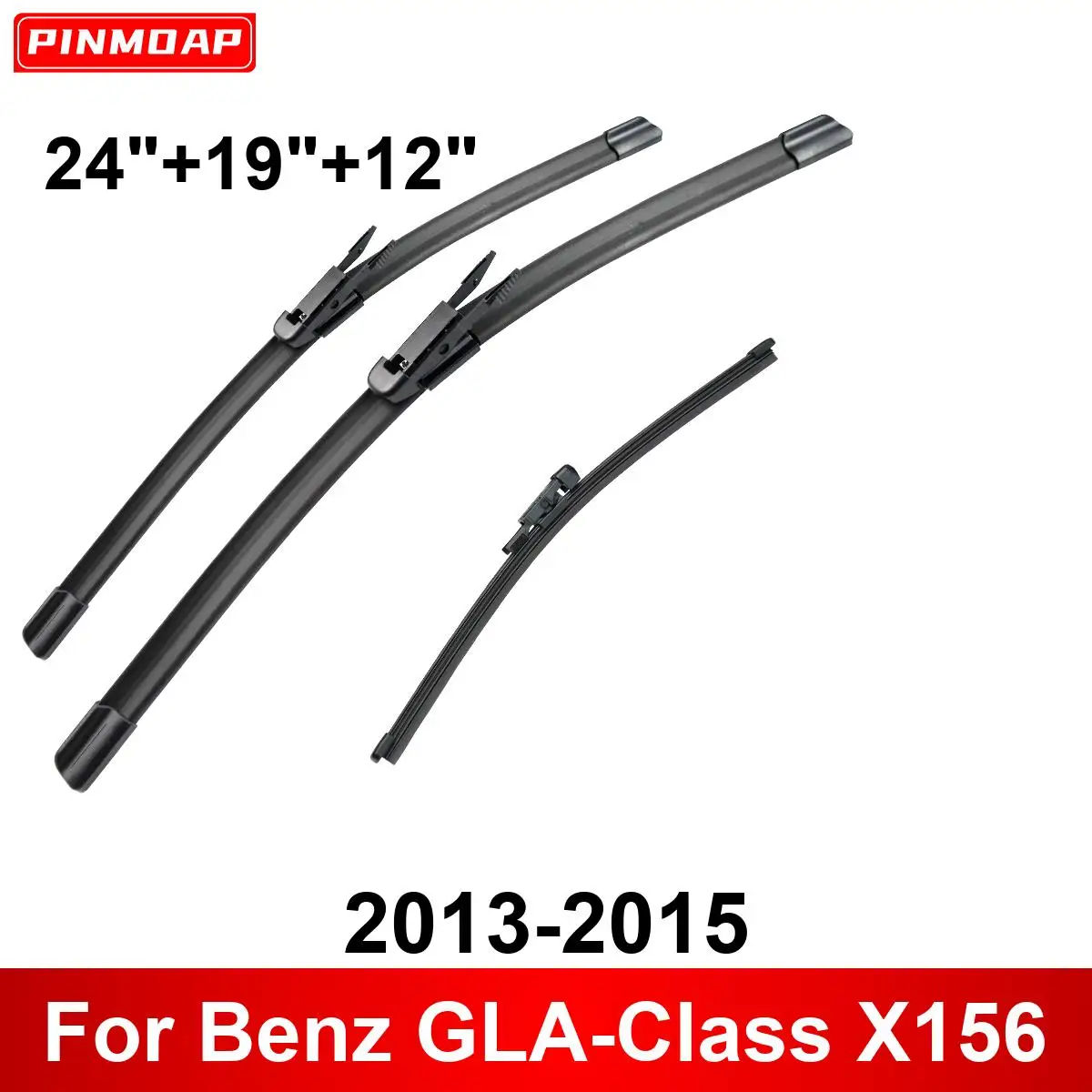 3PCS Car Wiper For Ford Edge MK2 Endura 2015-2019 Front Rear Wiper Blades Brushes Auto Accessories 2015 2016