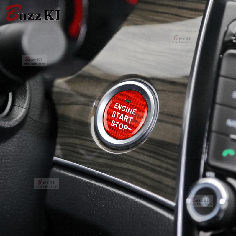 실제 탄소 섬유 스티커, Haval H2 H2S H4 H6 H7 H8 H9 C50 N6 M6 F7 F7X WEY VV6 VV5 P8 자동차 엔진 시동 단추 점화