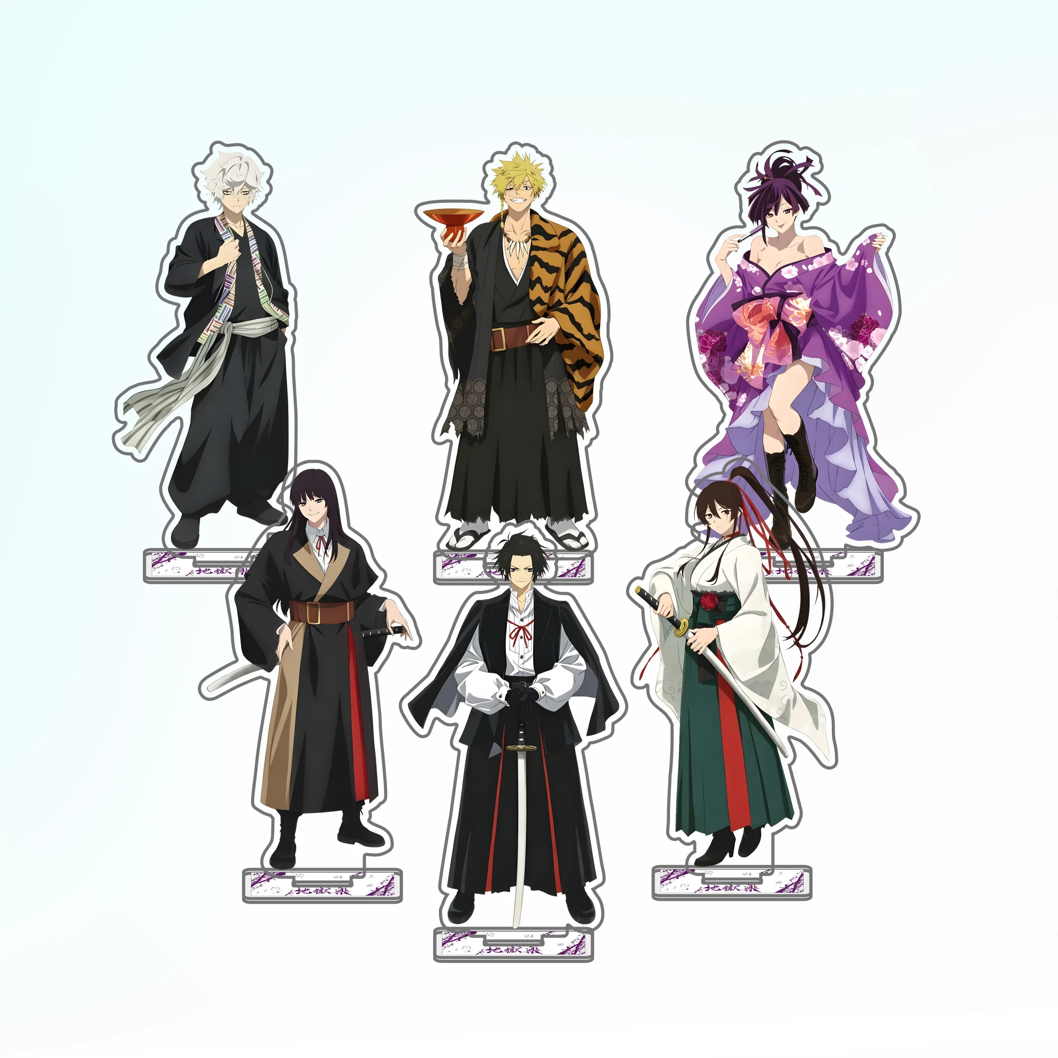 Anime Hell's Paradise: Jigokuraku!High Transparency Double-Sided Printed Acrylic Stand Desktop ornaments Gifts  keychain 15CM