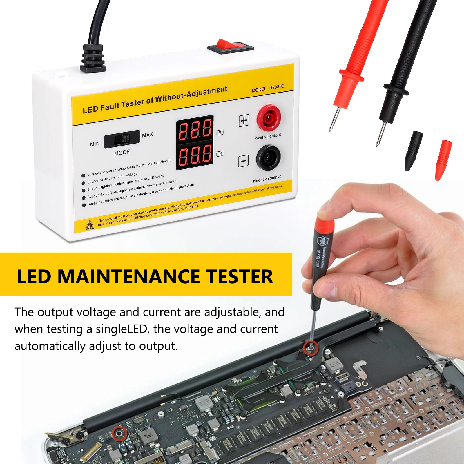 Tester per retroilluminazione TV con lampada a LED Strisce LED multiuso Perline Strumento di test Strumenti di misurazione per tester per