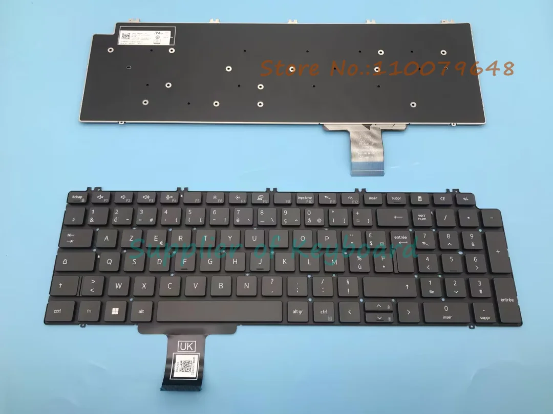 

NEW Azerty French Keyboard For DELL Precision 7550 7750 7560 7760 Laptop No Backlit