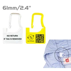 Ancolok 100Pcs Custom Bags Tags Safety of Clothes Pant Jewelry Personalized Brand Logo Hang Tags Gift Labels Plastic Garment Tag
