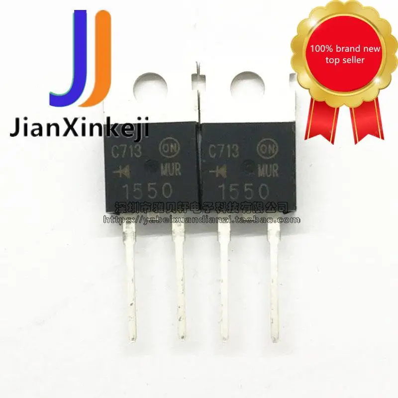 10pcs100% Orginal Mới MUR1550 U1550G 15A 500V Hồi Phục Nhanh Diode 2 Chân Cắm Thẳng Đến-220 Trong cổ