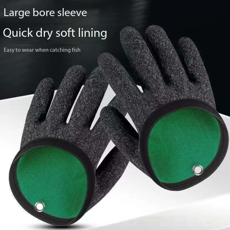 Multi functional anti slip wear-resistant fishing gloves, anti stab, anti puncture, waterproof, portable outdoor fishing gloves