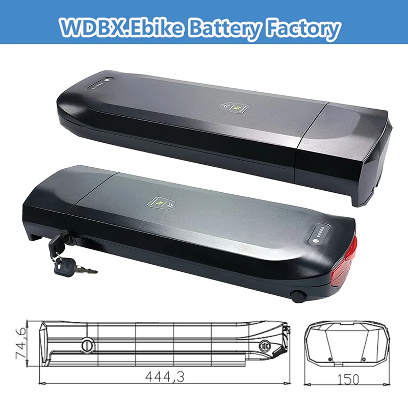 36V 13AH City Bike Gepäckträger Ebike Akku 15Ah 17,5Ah 48V 12,8Ah 14Ah für Joycube Toplife E-4600 Pendleton Amigo E-Active Ebike