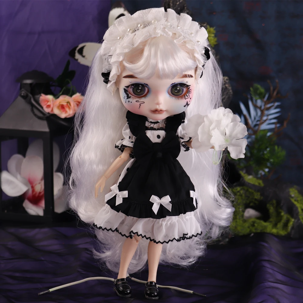 

ICY DBS Blyth Doll Dark Butterfly Enchanting Hand-Painted Makeup Long Hair Azone 30cm Doll Festival Birthday Girl Gift