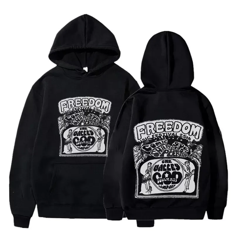 Fashion streetwear Y2K for Men/ Women Hoodie Simon Henriksson freedom Camisa Hip-hop Casual Hooded Sweatshirt
