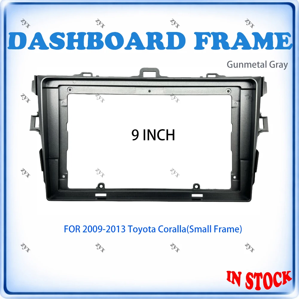 9 Inch Car Frame Band Adapter Android Radio Audio Board Mount Panel Kit for Toyota Corolla Altis 2009-2013 fascia cable video CD