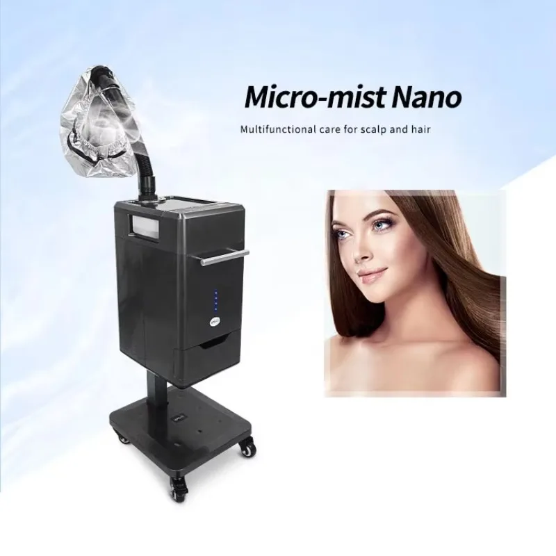 Micro Mist Steamer, Ozone Hair Steamer, Nano Mist Salon Equipment, Portable Hair Care Tool, Steam Cap for Hair Treatment