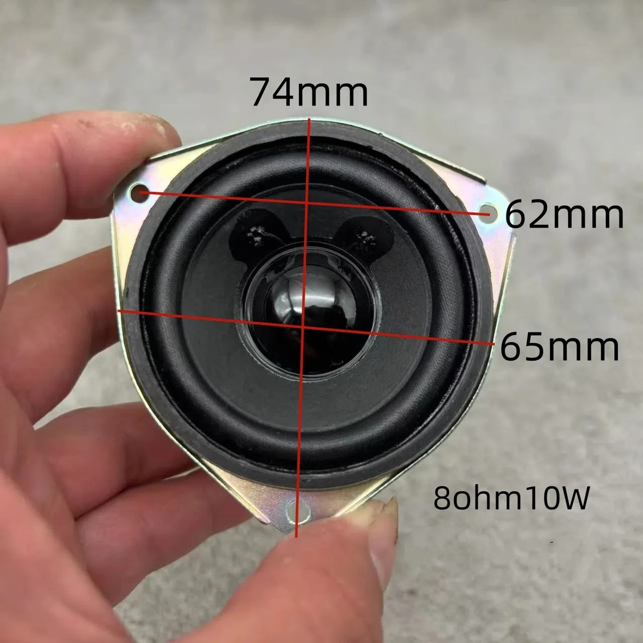 GHXAMP Kualitas Tinggi 2.5 Inci 65Mm Jangkauan Penuh Speaker Jarak Menengah Sisi Kain Penutup Anti Magnetik untuk Panasonic 8 Ohm 10W 2 Buah