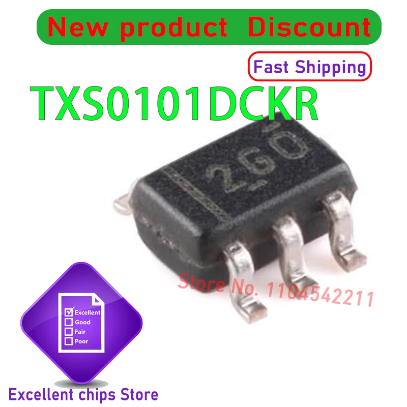 10pcs/lot Original TXS0101DBVR TXS0101D  SOT-23-6 TXS0101DCKR TXS0101D New and Genuine Chips Ic