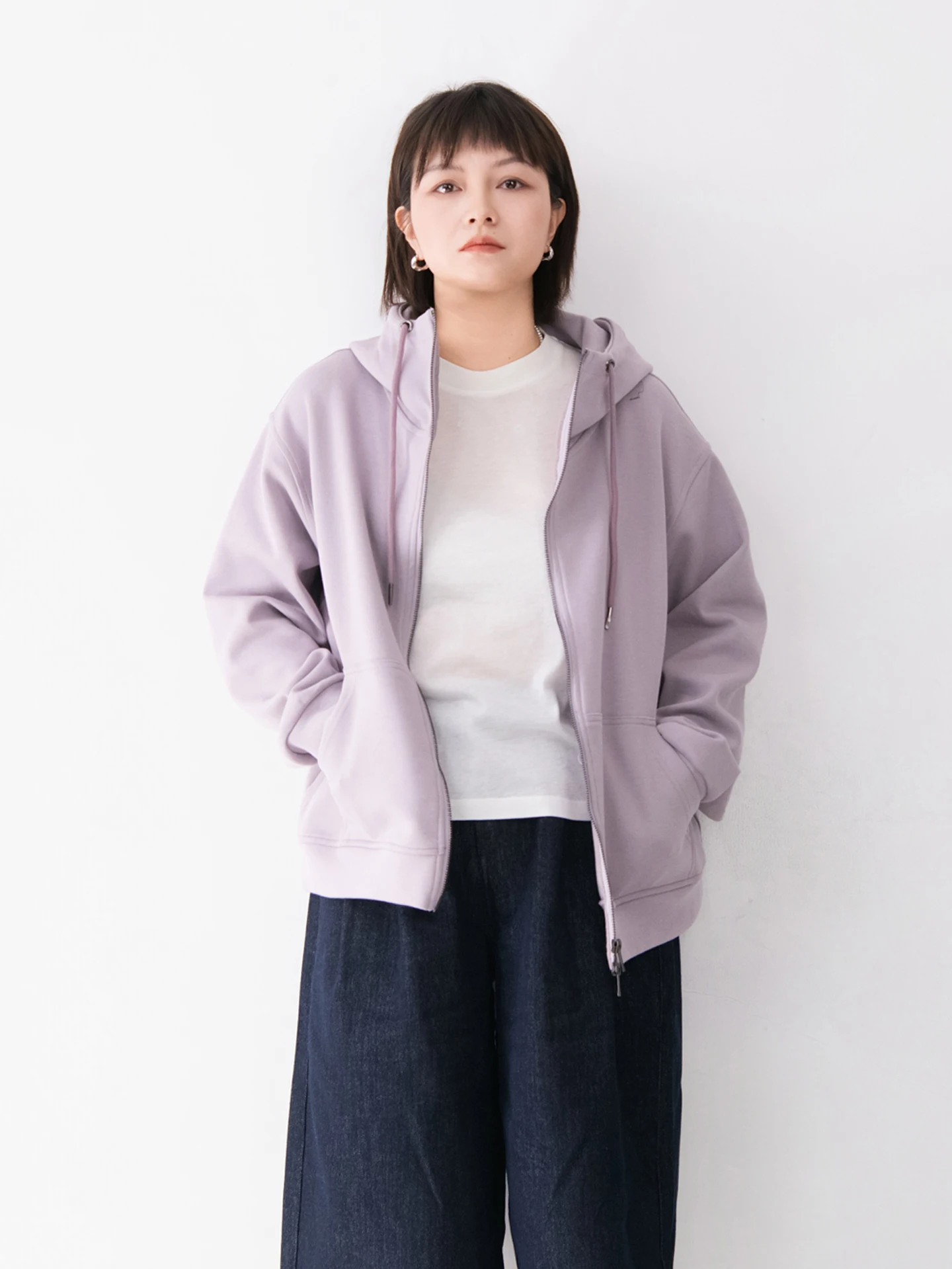 

Женская хлопковая толстовка на молнии с капюшоном, эластичная, повседневная, универсальная, цветная, с карманом-кенгуру, с длинными рукавами