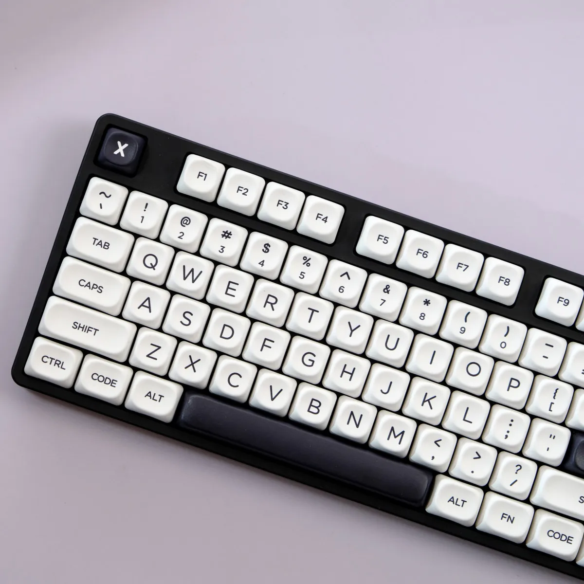 Imagem -02 - Mea Perfil 129 Teclas Minimalista Branco Pbt Material Corante Sublimação Keycaps Conjunto para mx Switch Teclado Mecânico de Jogos Gk96