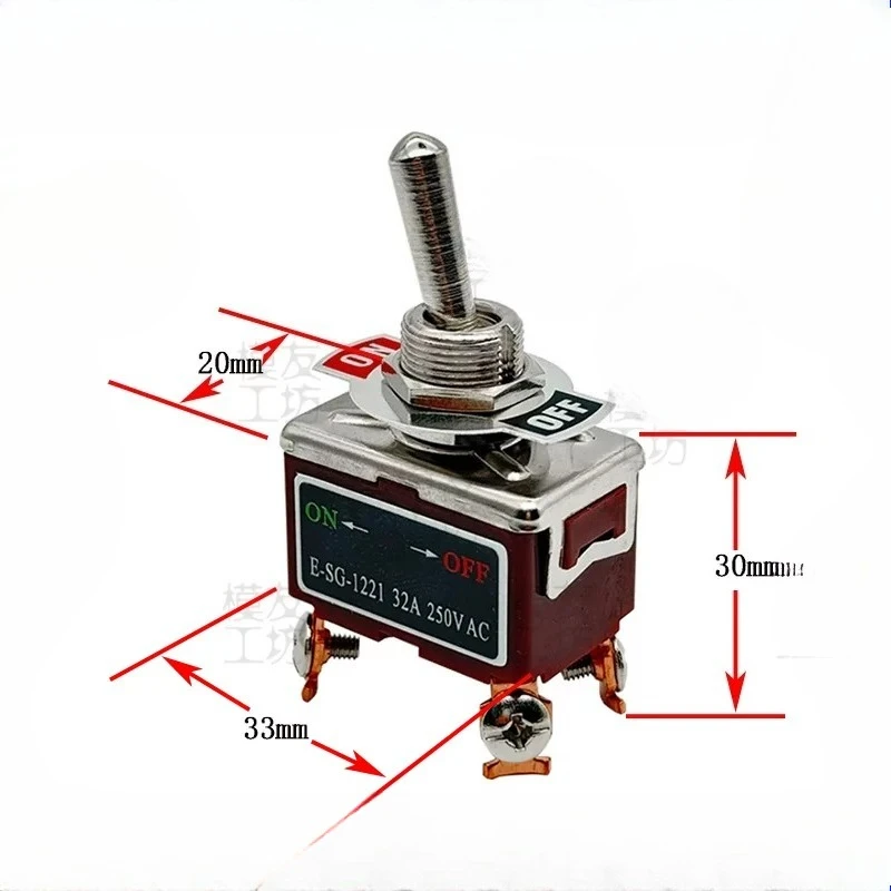 250V/32A Large Current 4 Pin 2 Position Toggle Switch XT60 Male Female Plug Splashproof Cap Welding RC Power Accessory