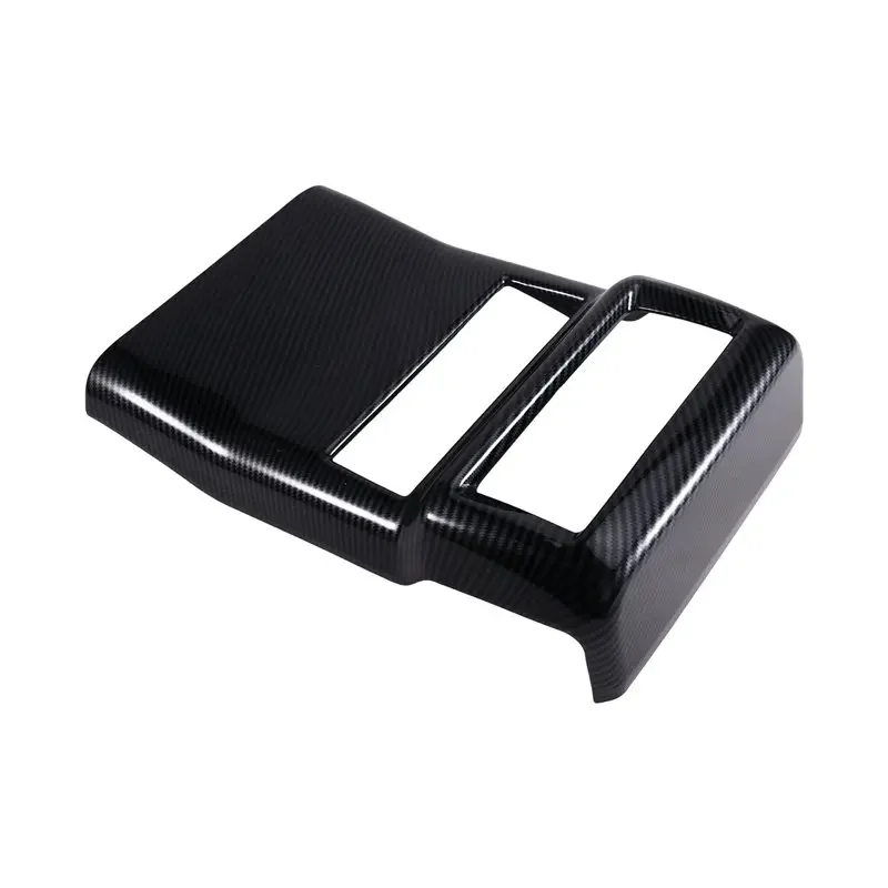 New-Car Interior Accessories-Anti-Kick Cover Armrest Box Rear Console Air Vent Trim Frame For Toyota 4Runner 2025 Carbon Fier