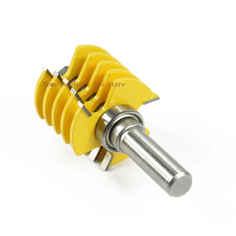 

Woodworking Milling Cutter, Engraving Machine, Full Split, 3 Teeth, Finger Joint, Splicing Knife, 1/2 Handle, New