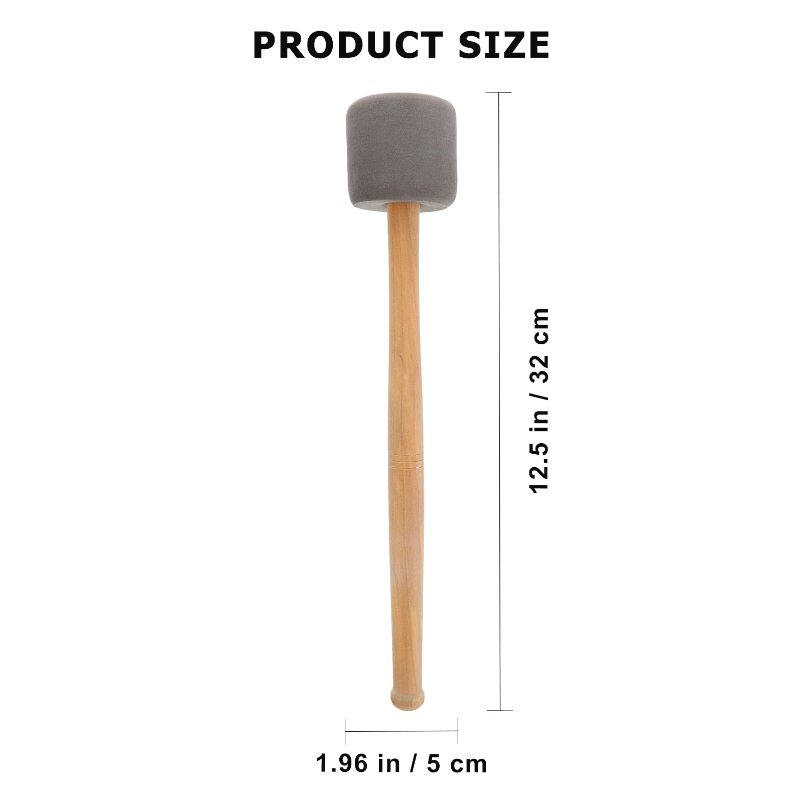 

4 Pcs Drumstick Timpani Mallet Sticks Foam Music Instrument Kids Accessories Durable Wood Handle Easy Operate